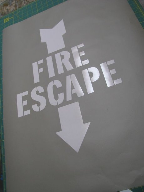 Fire Escape Stencil