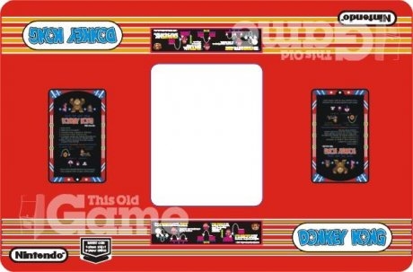 Donkey Kong Cocktail Custom Underlay