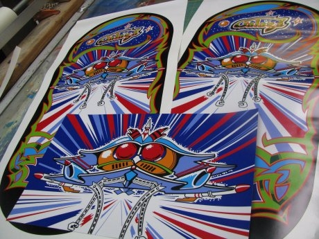 Custom Galaga Cabaret Side Art