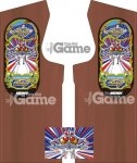Custom Galaga Cabaret Side Art