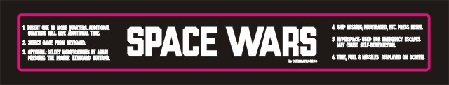 Space Wars Marquee Plexi