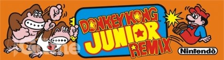 Donkey Kong Jr Remix Marquee