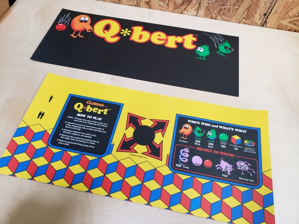 Q*bert Control Panel Combo