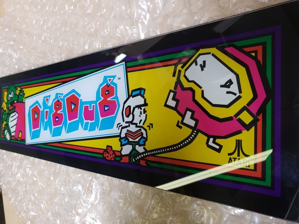 Dig Dug Upright Marquee