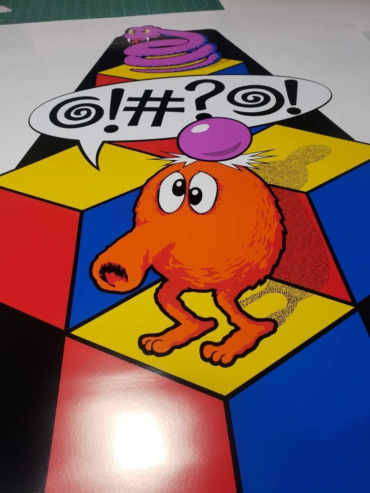 Q*Bert Side Art Set