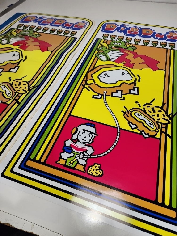 Dig Dug Cabaret Side Art Set