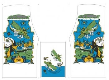 Galaxian Full Side Art Complete set