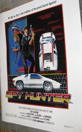 Spy Hunter Arcade Poster 