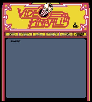 Atari Video Pinball Bezel