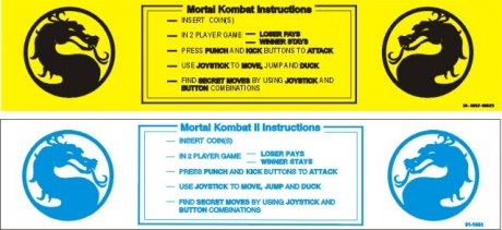 Mortal Kombat Bezel Instructions Decal