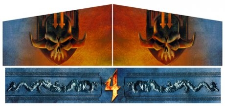 Mortal Kombat 4 Control Panel Box Art Set