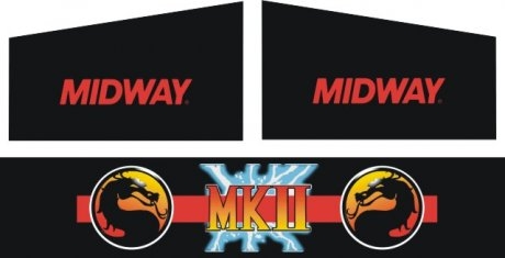 Mortal Kombat 2 control panel box Side art 