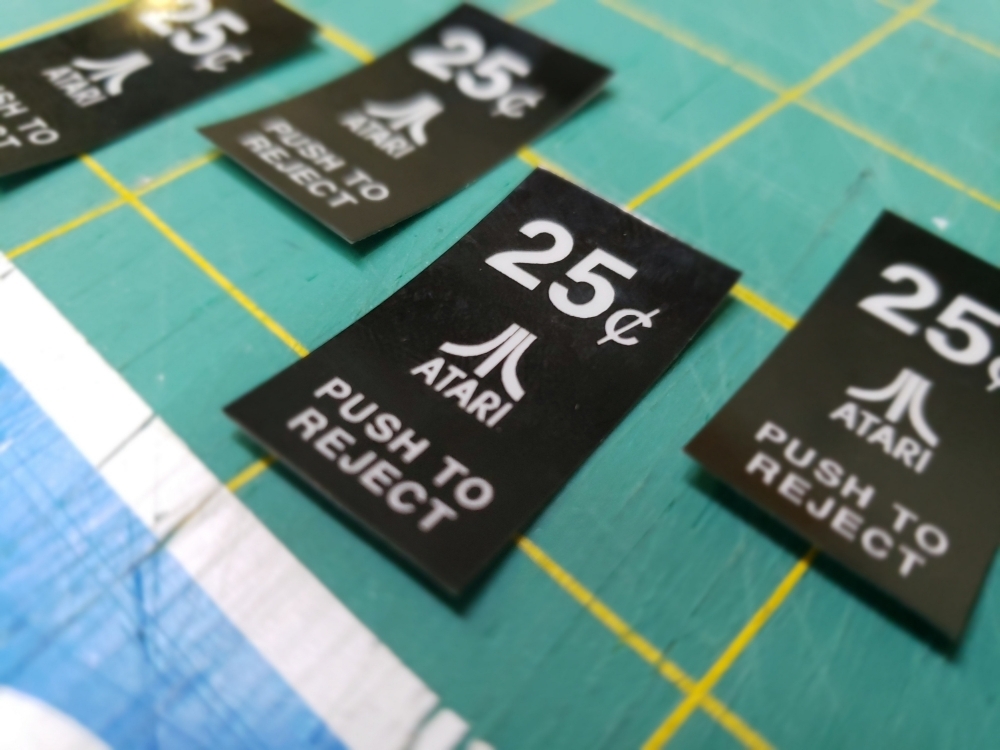 Atari 25c Push to Reject Inserts