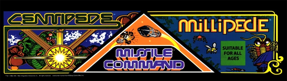 Team Play Centipede / Missile Command Marquee