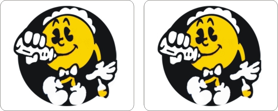 Baby Pac-Man Spinner Decal Set