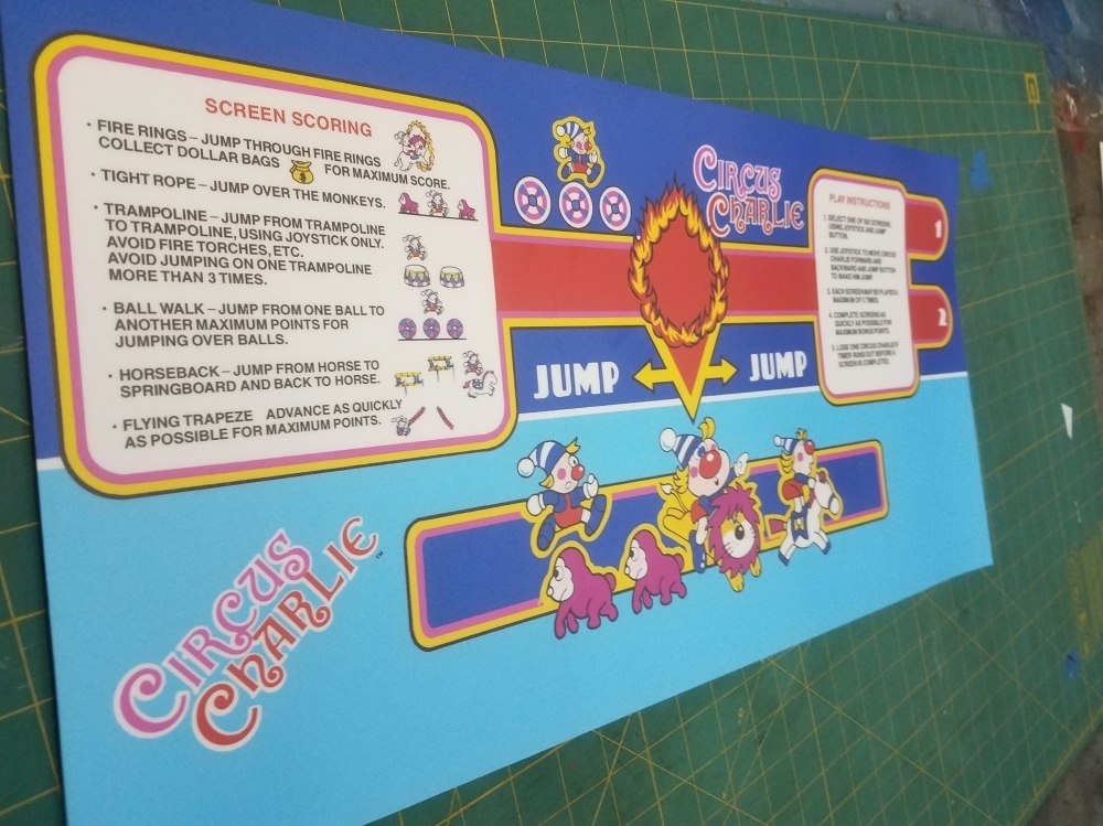Circus Charlie Conrtol Panel Overlay