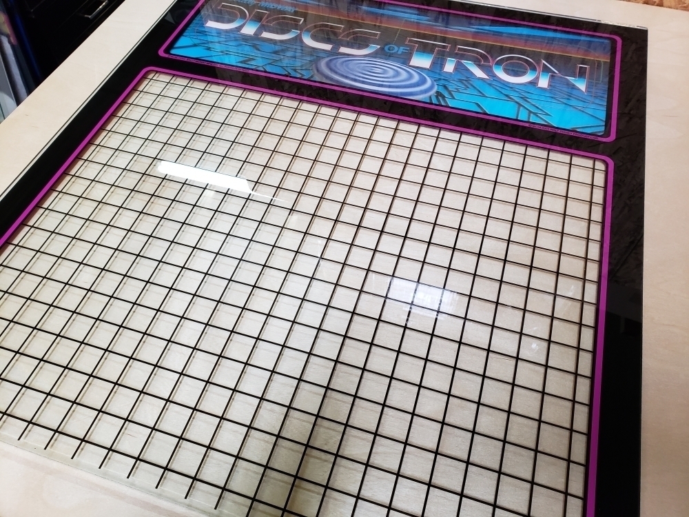 Environmental Discs Of Tron Upper Grid Backglass & 3D Lenticular Marquee Combo