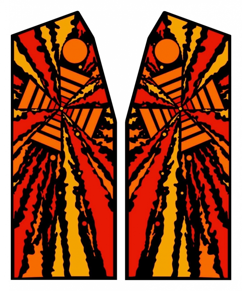 Gyruss Printed Side Art Set