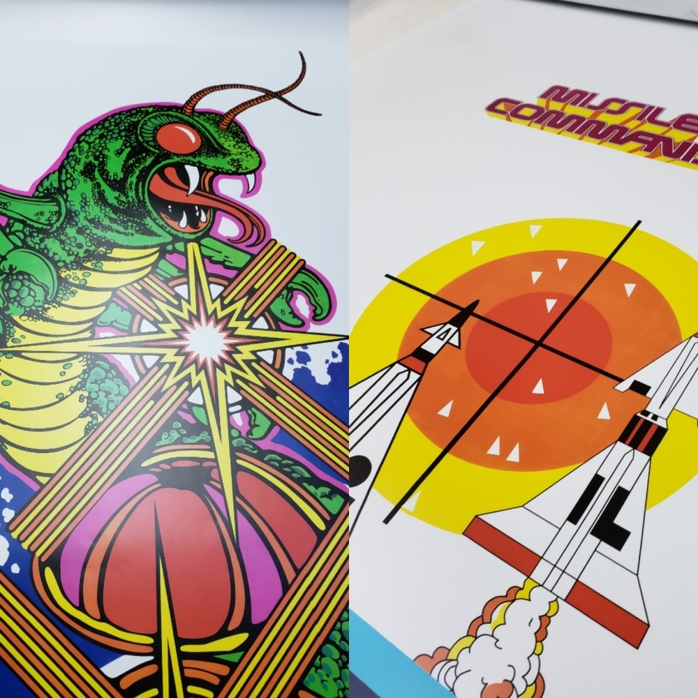 Team Play Centipede / Missile Command Side Art