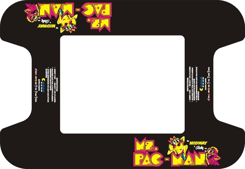 Ms. Pac Man Cocktail Underlay