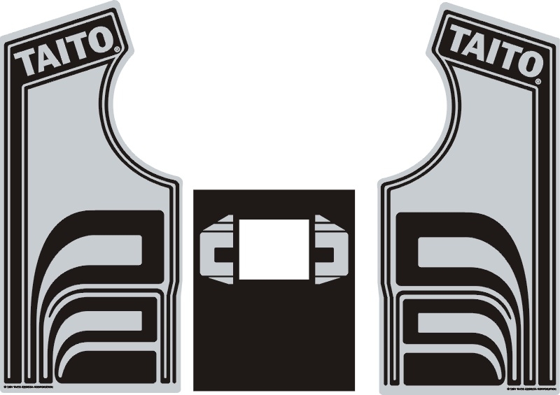 Qix Taito Side Art Set