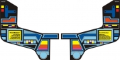 Road Blasters Cockpit Control Panel Decal Set