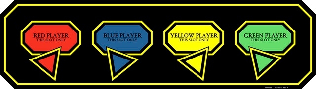 Gauntlet 2 Coin Door Decal