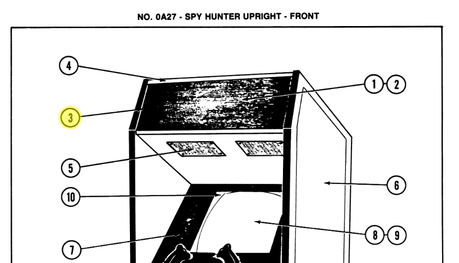 Spy Hunter Marquee Trim