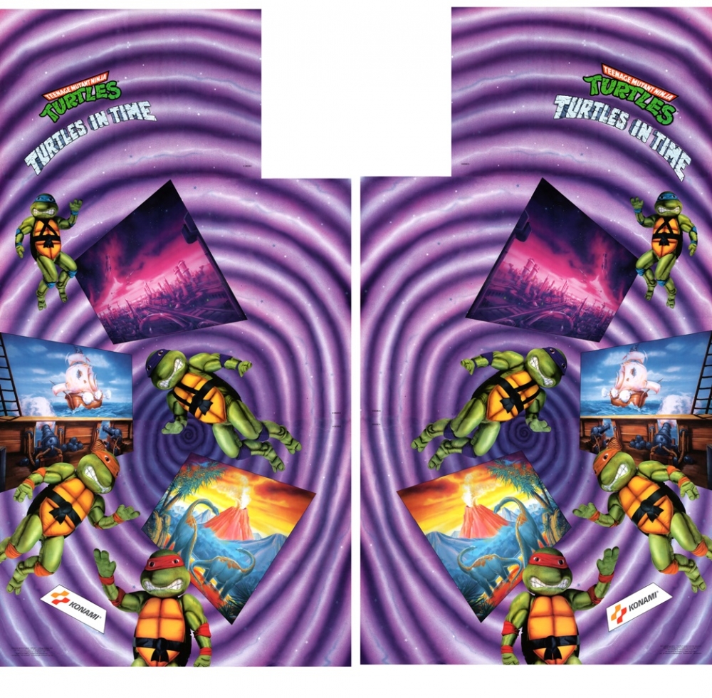 Turtles in Time Original Side Art