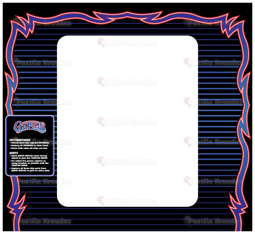 Gaplus Bezel - Pacific Arcades Version