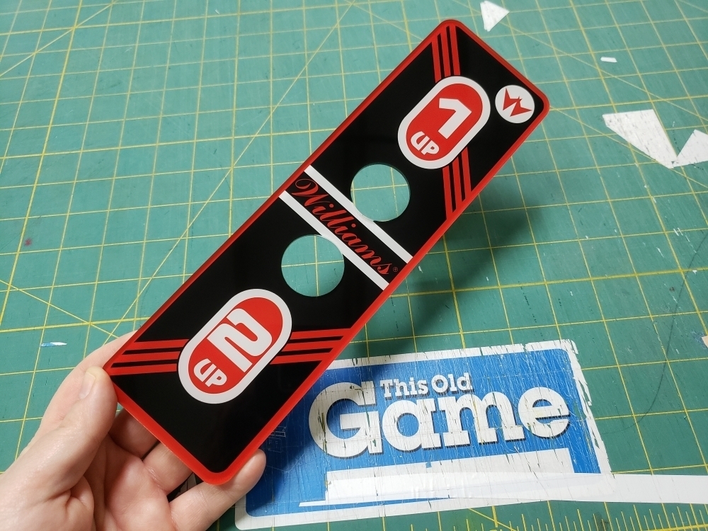 Robotron Cocktail Coin Door Plexi 