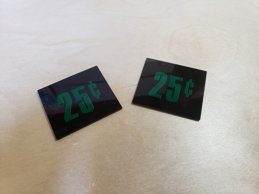 Taito Early Coin Door Insert Set